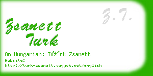 zsanett turk business card